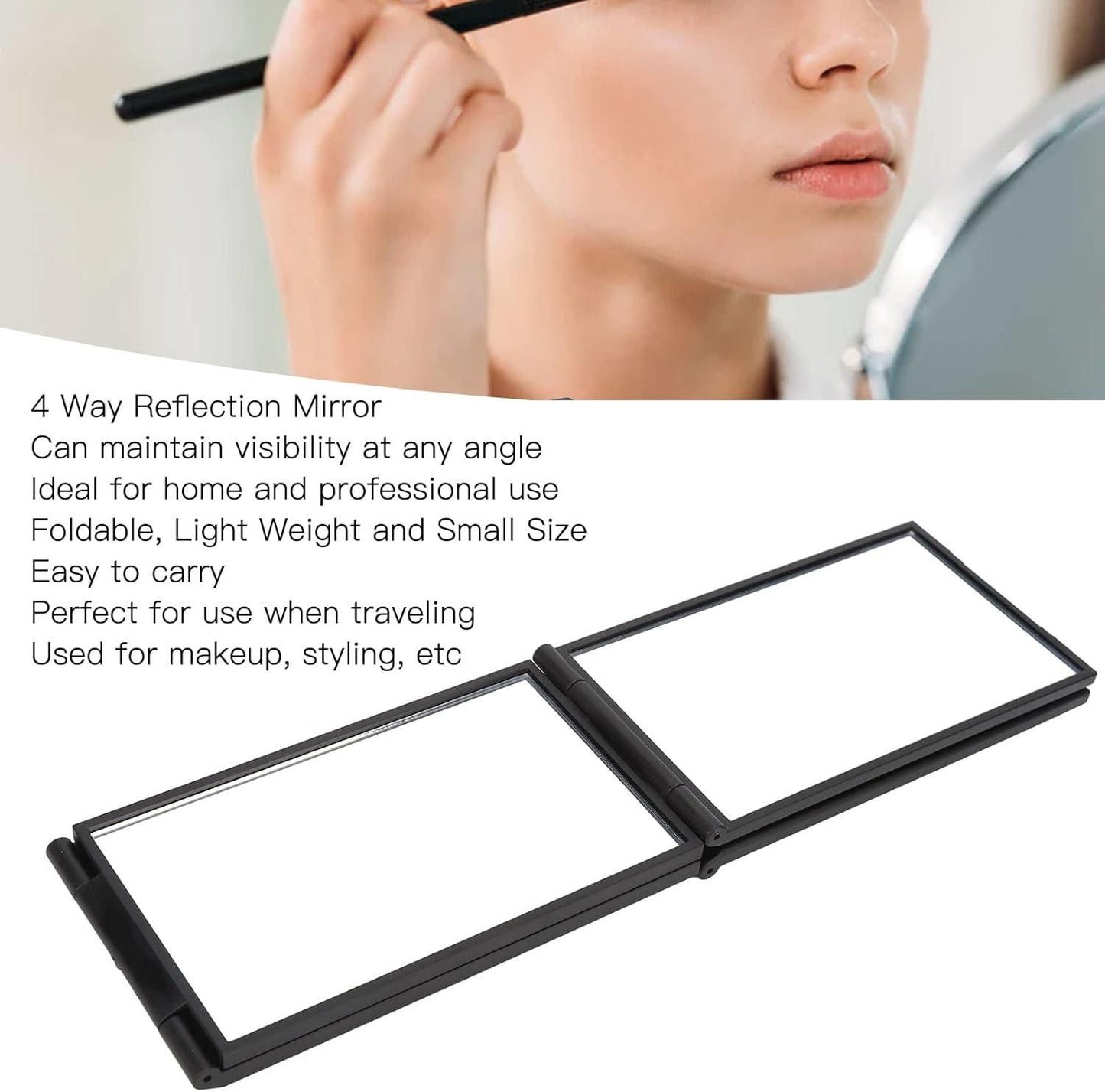 4-Way Self Haircut Portable 360 Foldable Mirror