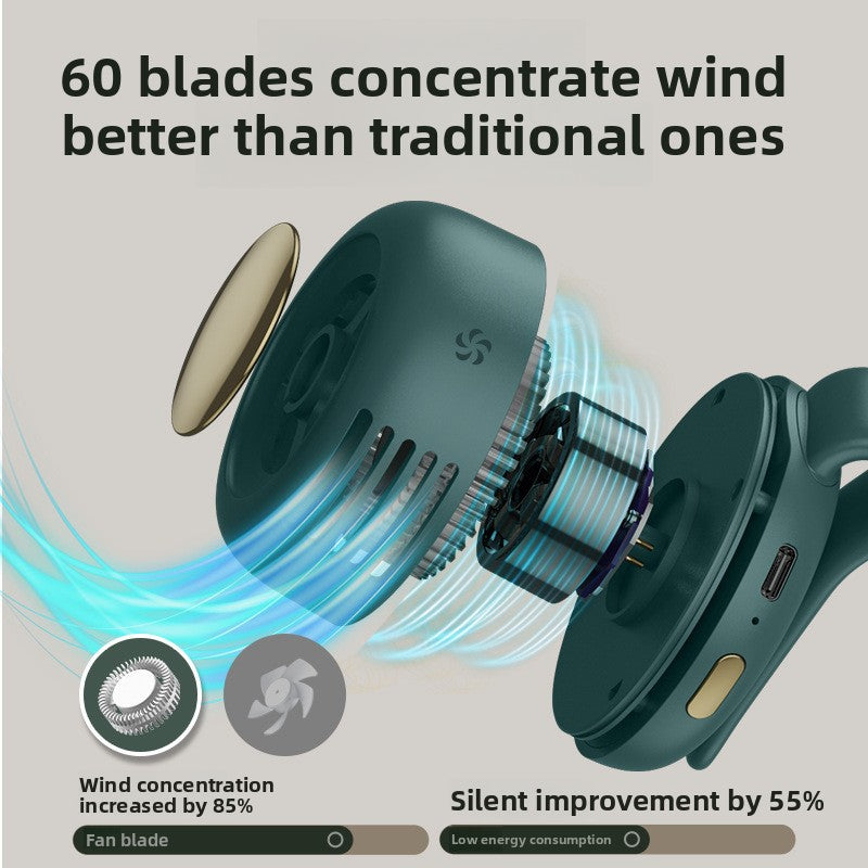Portable USB Clip Fan with Mirror